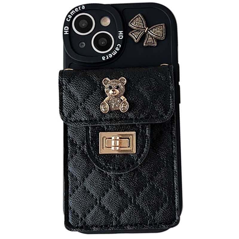 Phone Holder Case Bear Card