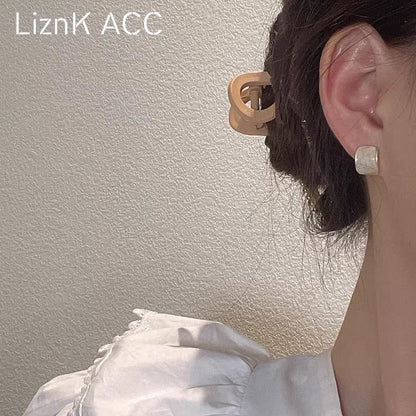 Glaze Alloy Earring Stud