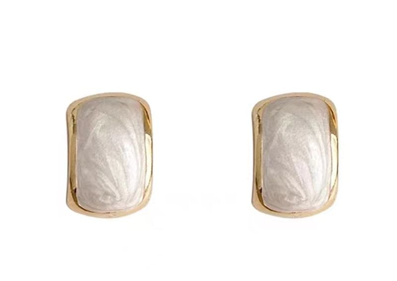 Glaze Alloy Earring Stud