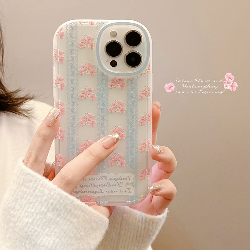 Lace Case Phone Floral Print