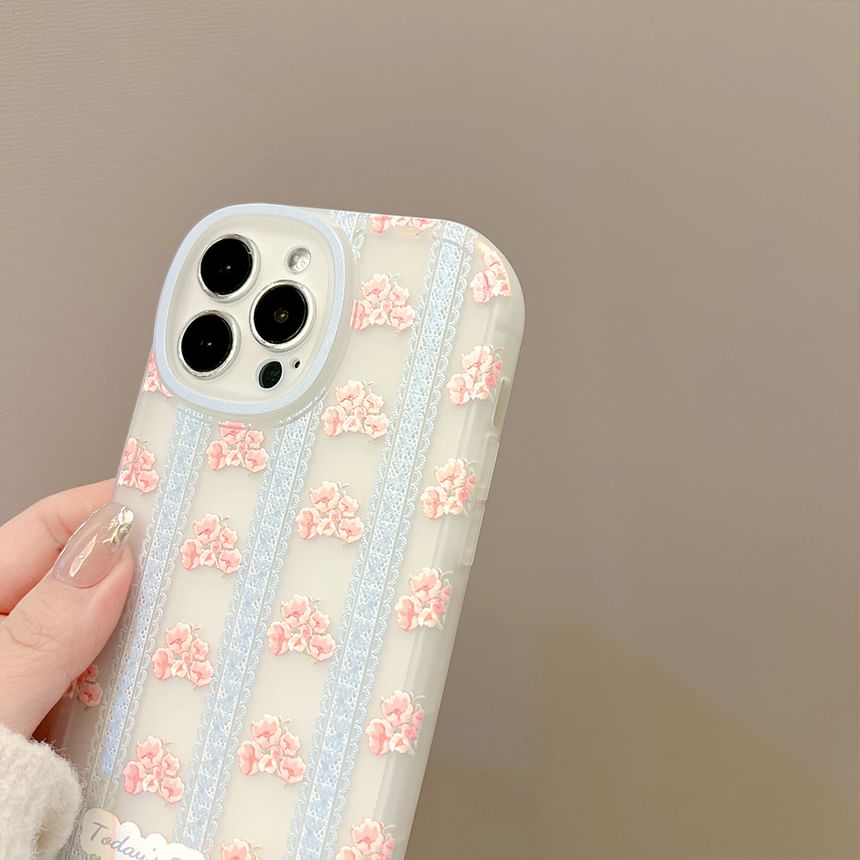 Lace Case Phone Floral Print