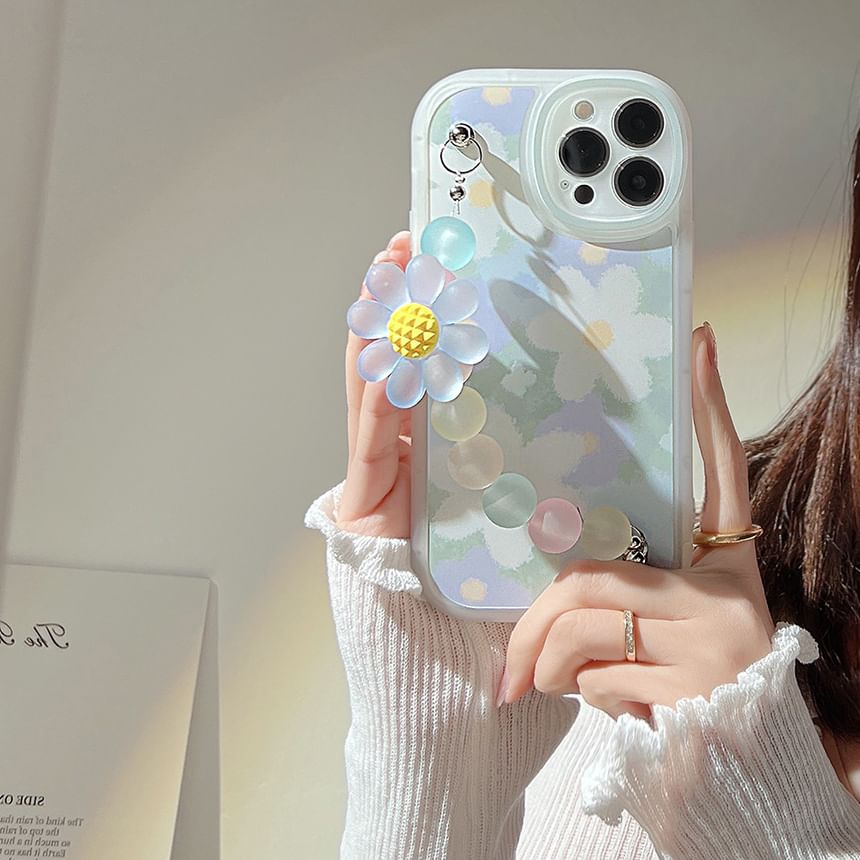 Case Floral Phone Strap
