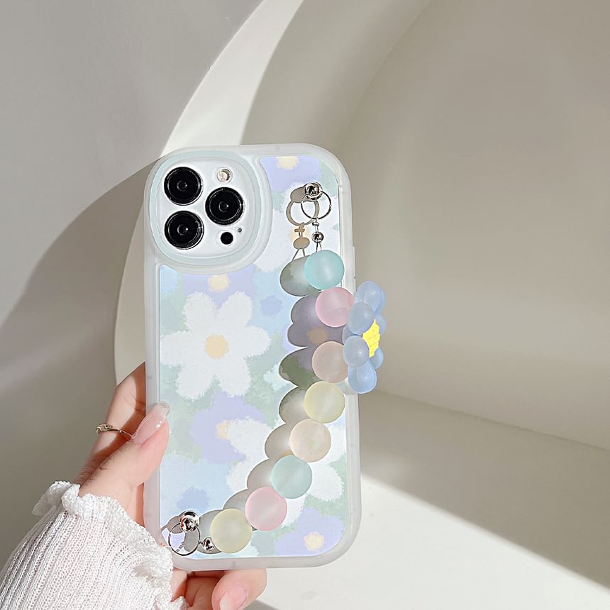 Case Floral Phone Strap