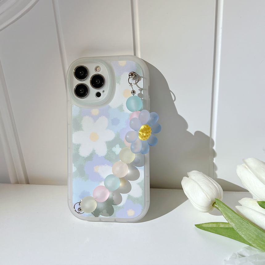 Case Floral Phone Strap