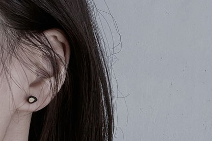 Geometric Stud Earring Ceramic