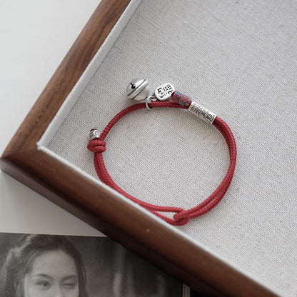 Silver Bracelet String Bell
