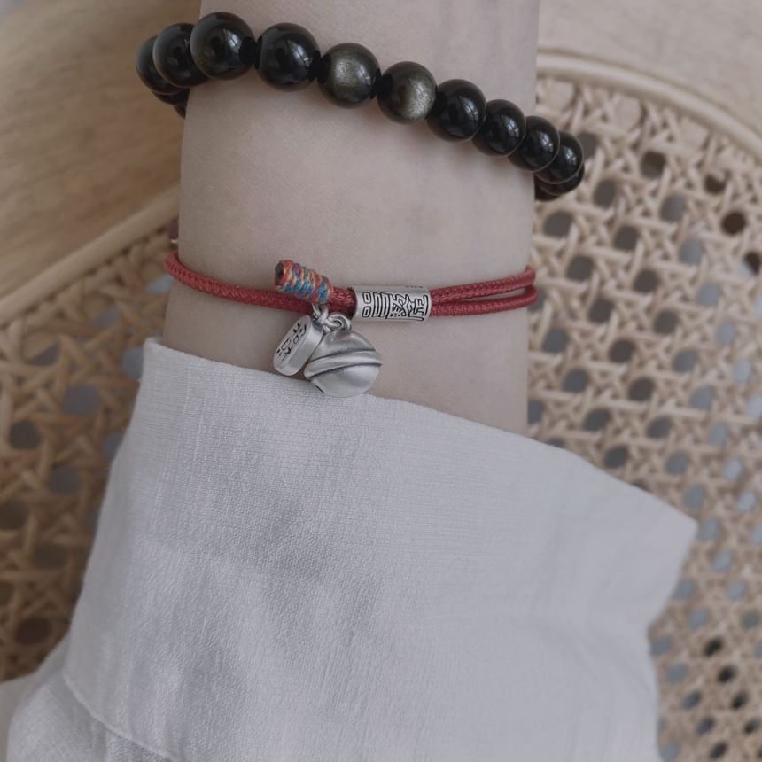 Silver Bracelet String Bell