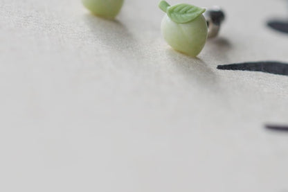 Earring Stud Ceramic Peach