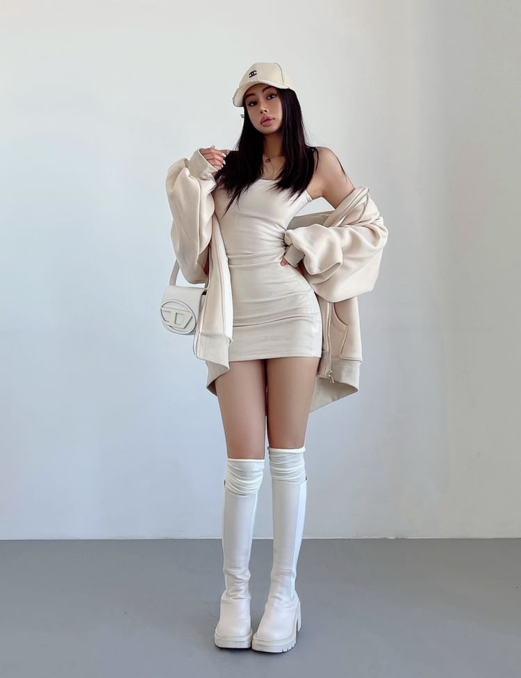 Padded Mini Sheath Dress