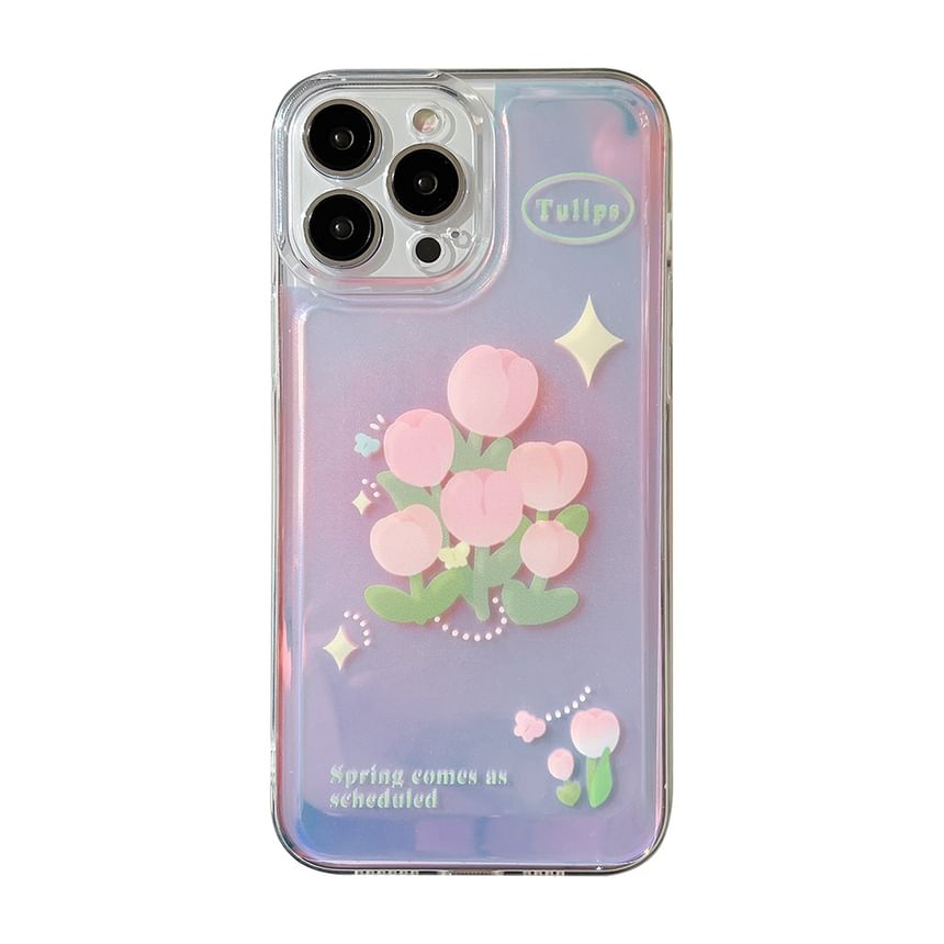 Holographic Case Phone Tulip