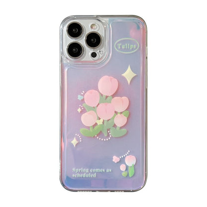 Holographic Case Phone Tulip