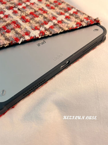 Case Knit iPad Plaid
