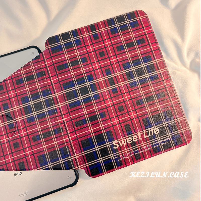 iPad Plaid Case