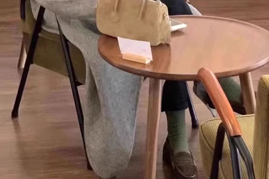 Double Breasted Plain Long Coat