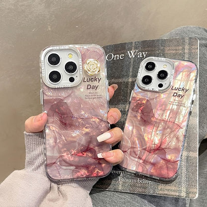 Print Phone Floral Case Marble