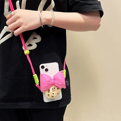 Phone Set Cookie Clip Lanyard Bow /