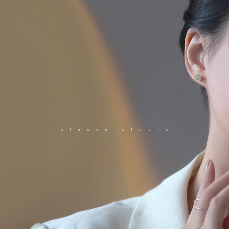 Earring Stud Sterling Bead Silver