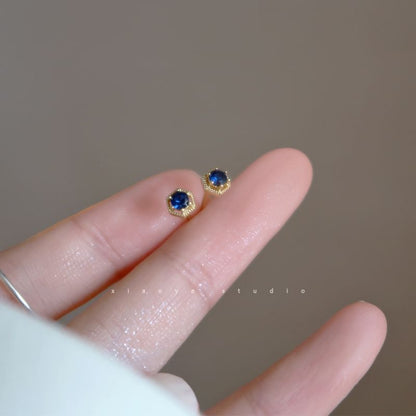 Stud Silver Sterling Earring Rhinestone