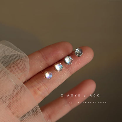 Stud Silver Gemstone Earring Sterling Faux