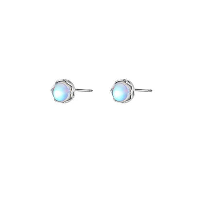 Stud Silver Gemstone Earring Sterling Faux