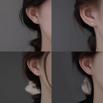 Sterling (Various Silver Designs) Stud Earring