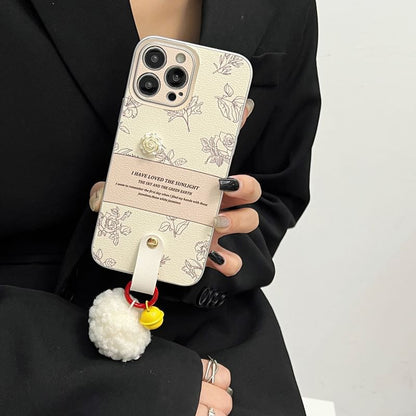 Pom Bell Case Phone Rose