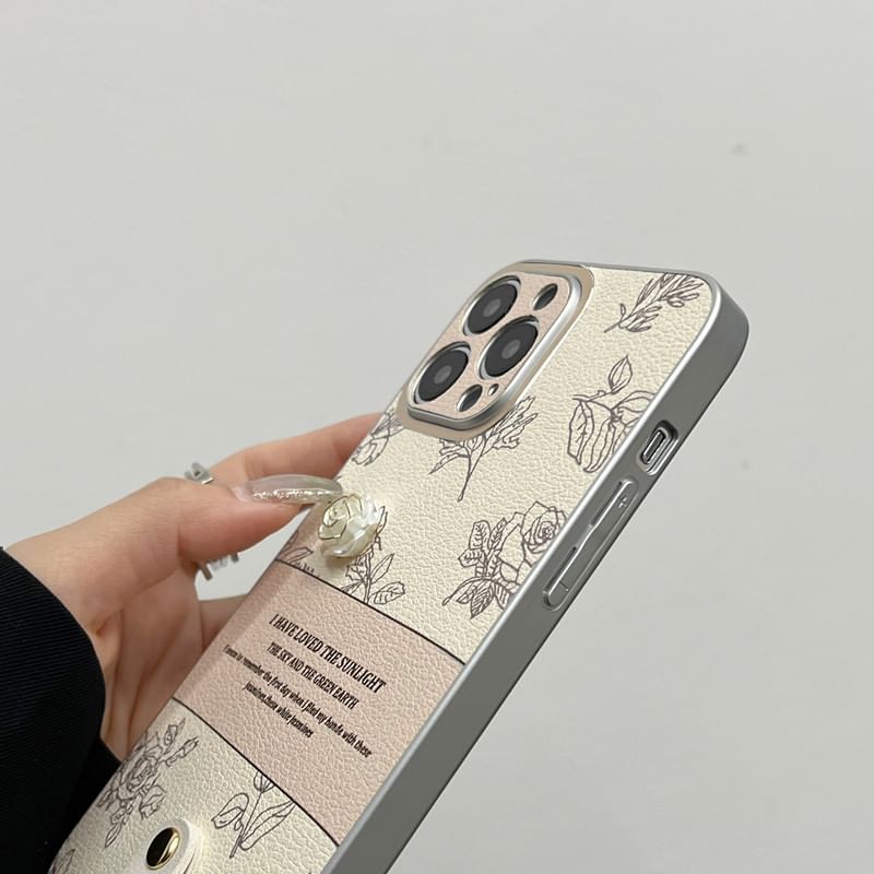 Pom Bell Case Phone Rose