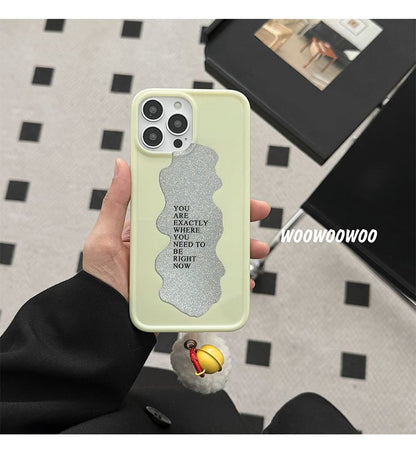 Phone Case Lettering Pom Bell