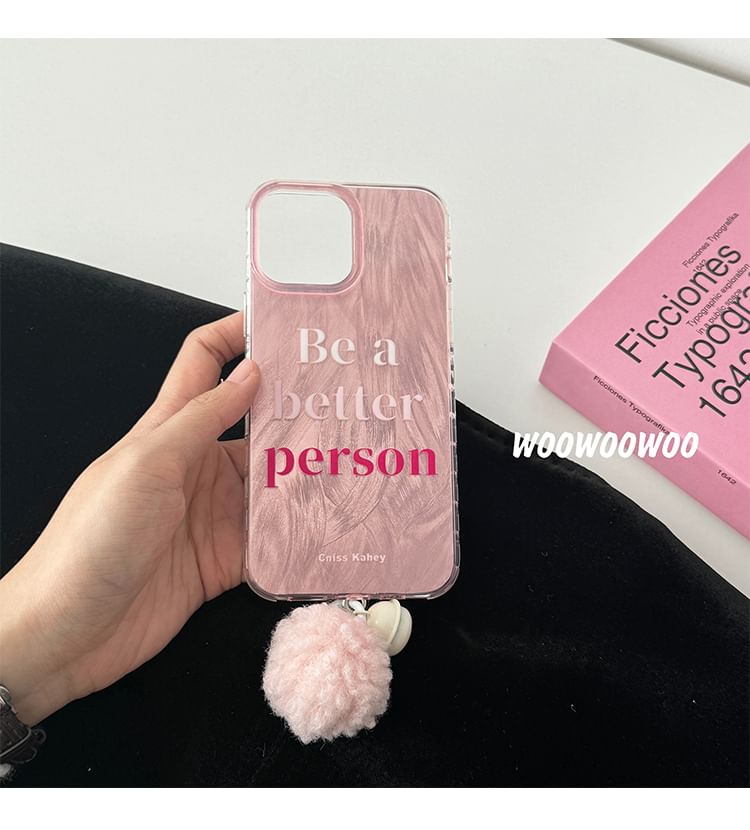 Case Phone Pom Lettering Bell