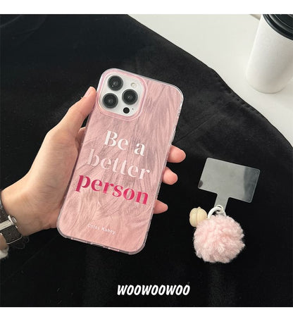 Case Phone Pom Lettering Bell