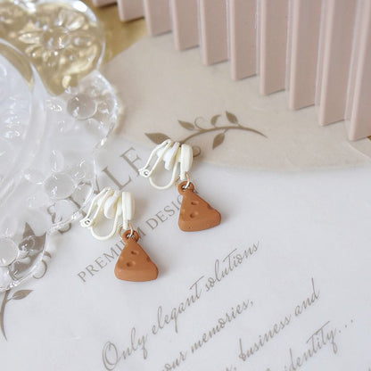 / Alloy Donut Earring Drop Cheese