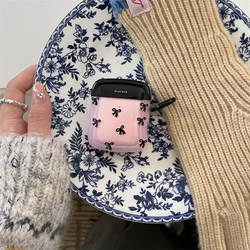 Two-Tone Pro Bow Skin Earphone Case AirPods /