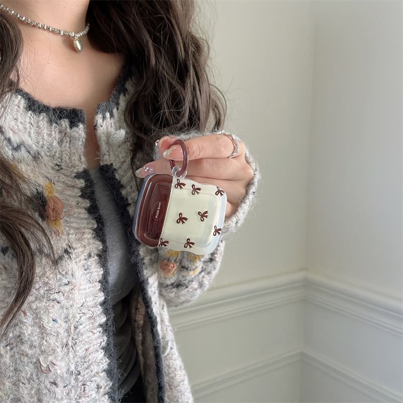 Two-Tone Pro Bow Skin Earphone Case AirPods /