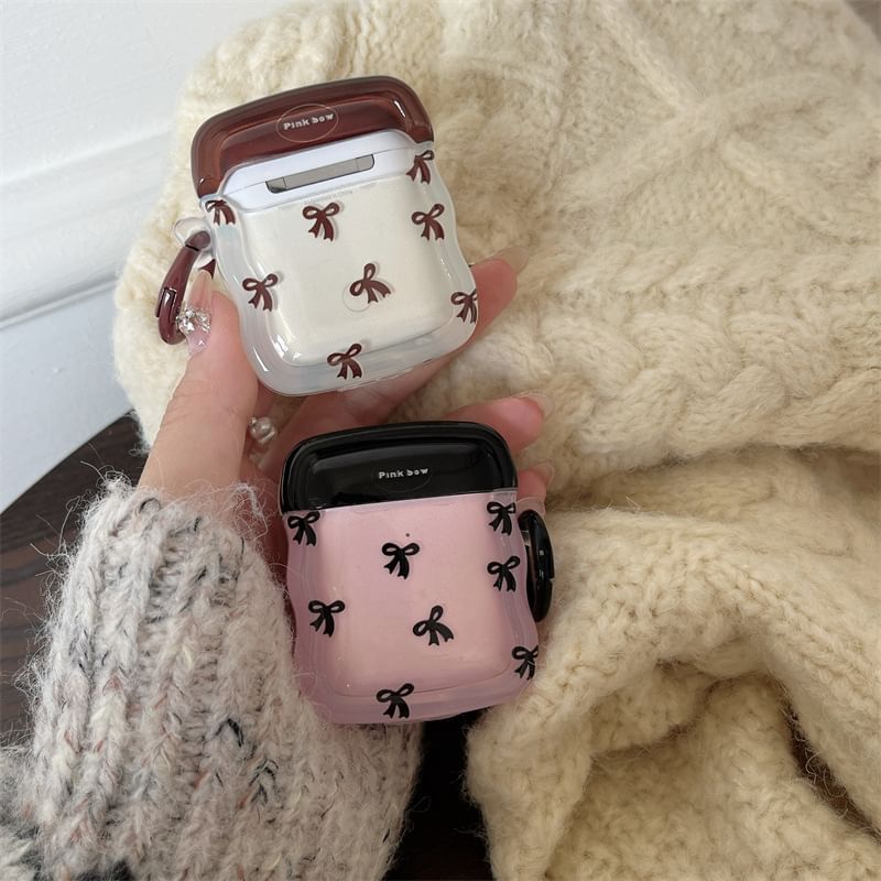 Two-Tone Pro Bow Skin Earphone Case AirPods /