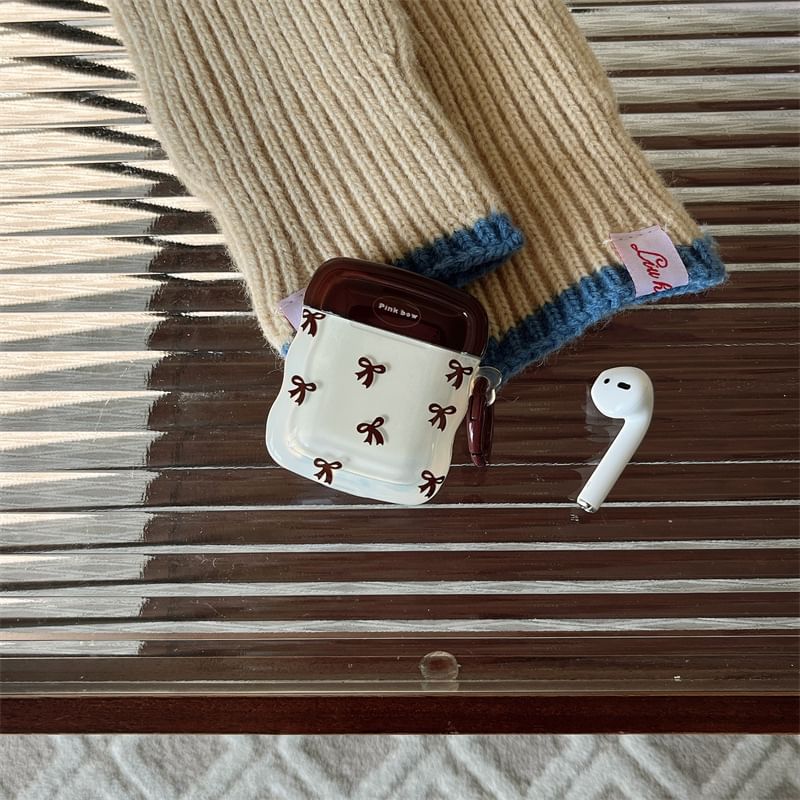 Two-Tone Pro Bow Skin Earphone Case AirPods /