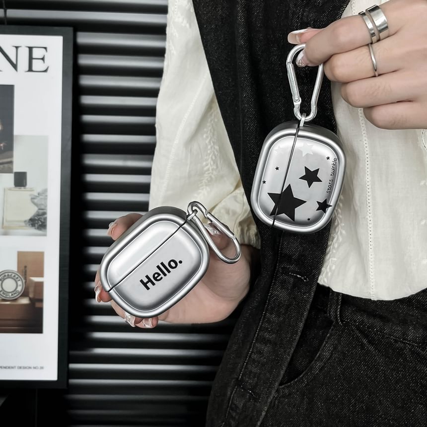 Pro With Charm Star Earphone AirPods Case / Metallic Skin