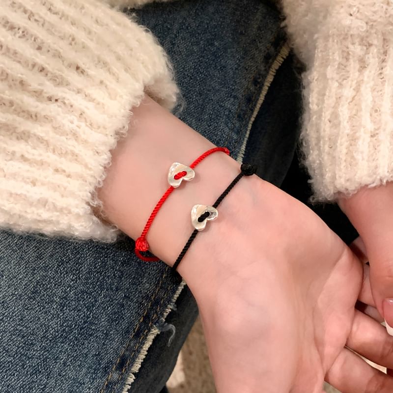 String Alloy Bracelet Heart