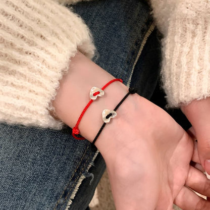 String Alloy Bracelet Heart