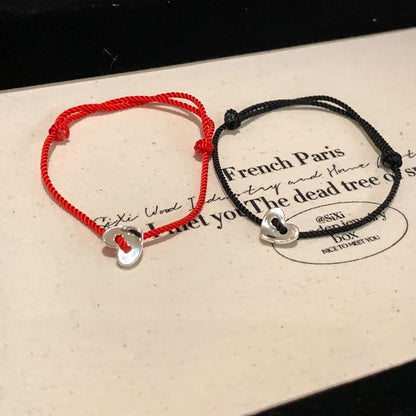 String Alloy Bracelet Heart