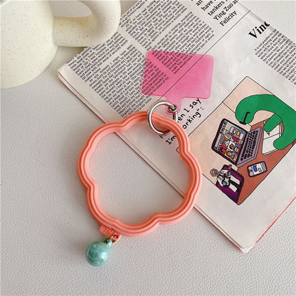 Lanyard Pad Hoop Wavy Strap Phone with
