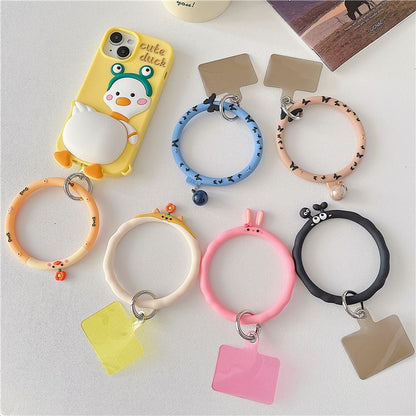Phone Strap with Pad Animal Hoop Lanyard