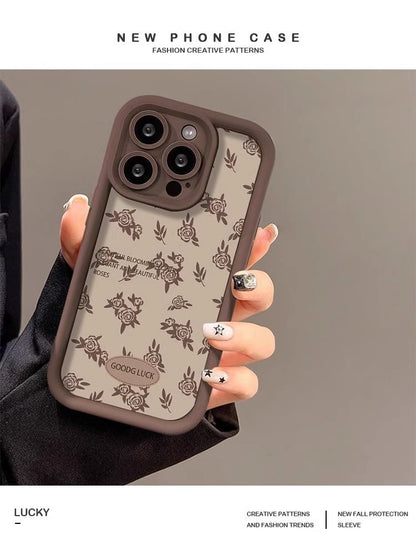 Floral Lettering Phone Case