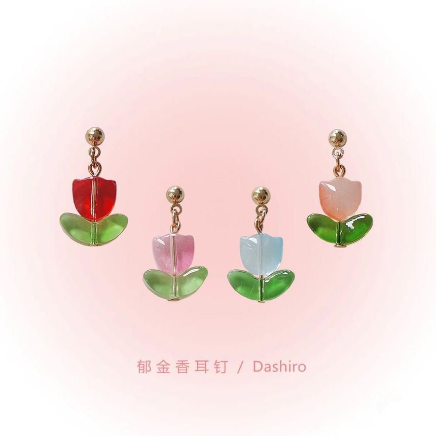 Tulip Earring Drop Alloy