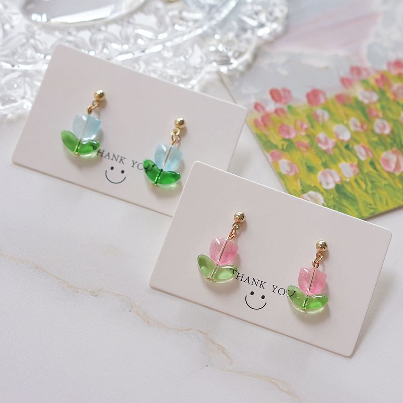 Tulip Earring Drop Alloy