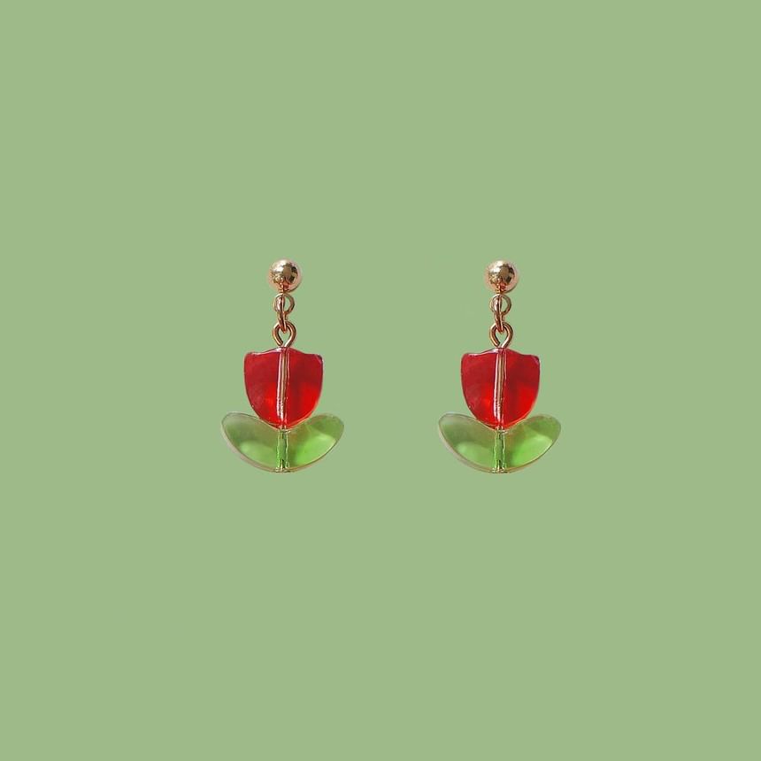 Tulip Earring Drop Alloy