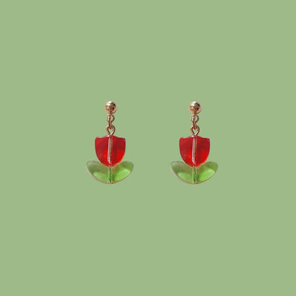 Tulip Earring Drop Alloy