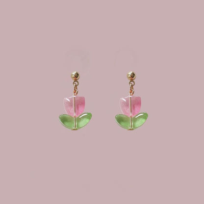 Tulip Earring Drop Alloy