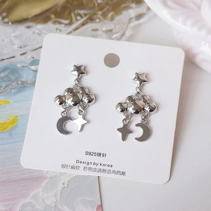 Alloy Cloud Earring Moon Dangle Star