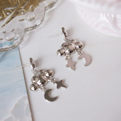 Alloy Cloud Earring Moon Dangle Star