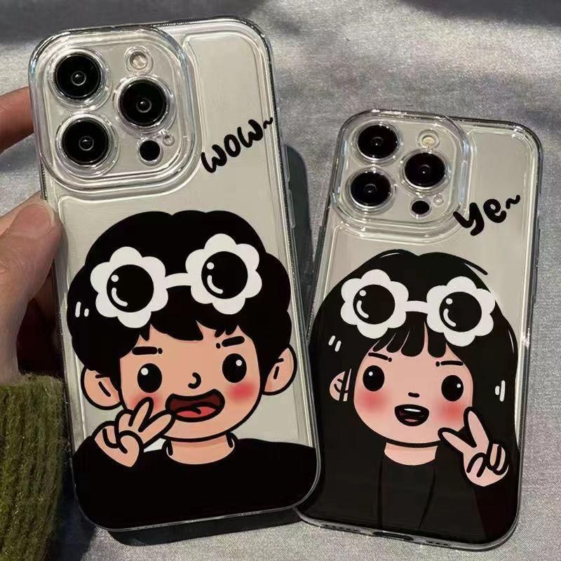 Cartoon Phone Couple Case Matching